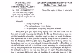 Ngành nông nghiệp Thanh Hóa chấn chỉnh công tác phát ngôn, cung cấp thông tin cho báo chí