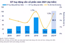 Doanh nghiệp niêm yết phát hành tăng vốn ồ ạt, đạt kỷ lục hơn 100 nghìn tỷ đồng