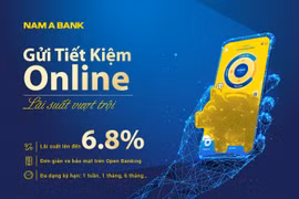 Lãi suất tiết kiệm online Nam A Bank lên đến 6.8%/năm