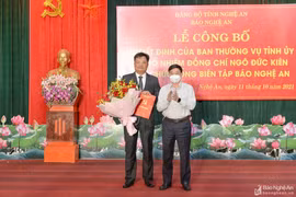 Nhà báo Ngô Đức Kiên được bổ nhiệm giữ chức Tổng Biên tập Báo Nghệ An