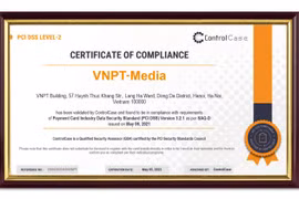 VNPT Pay nhận chứng chỉ bảo mật quốc tế quan trọng PCI DSS