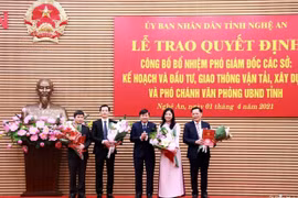 Điều động, bổ nhiệm nhiều chức danh lãnh đạo sở, ngành ở Nghệ An, Hà Tĩnh