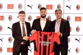Olivier Giroud gia nhập CLB AC Milan