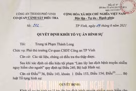 Nghệ An: Khởi tố vụ án hình sự về tội làm lây lan dịch bệnh nguy hiểm cho cộng đồng