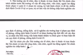 Hai cán bộ Thuế vi phạm chống dịch, Bộ trưởng Tài chính chỉ đạo nóng toàn ngành