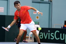Tuyển quần vợt Việt Nam giành chiến thắng trận thứ 2 tại Davis Cup