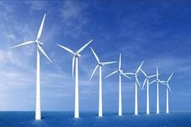 21 nhà máy điện gió với tổng công suất là 819 MW đã vận hành thương mại