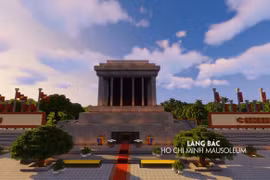 Công trình kiến trúc nổi tiếng của Việt Nam được tái hiện sống động qua game Minecraft