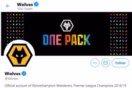 Wolves tự ngộ nhận là nhà vô địch Premier League mùa 2018/19