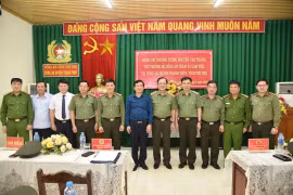 Phú Thọ: Thứ trưởng Bộ Công an làm việc với Công an huyện Thanh Thủy