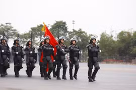 Lễ xuất quân và diễn tập phương án bảo vệ Đại hội XIII của Đảng