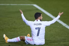 Eden Hazard quay trở lại CLB Real Madrid để tập hồi phục sau chấn thương