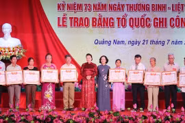 Thủ tướng Chính phủ cấp Bằng “Tổ quốc ghi công” cho 242 liệt sĩ