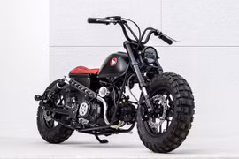Môtô Honda Monkey 2021 được độ theo phong cách bobber hầm hố