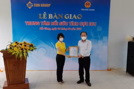 Trung tâm Hồi sức tích cực điều trị Covid-19 lớn nhất miền Bắc do Sun Group tài trợ và thi công tại Bắc Giang