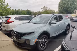 Bán tải Hyundai Santa Cruz 2022 bản thương mại bị bắt gặp trên đường phố Mỹ