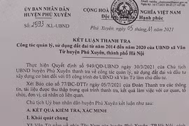 Phú Xuyên (Hà Nội): Nhiều sai phạm trong quản lý đất đai tại xã Vân Từ