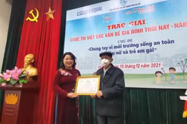 Hơn 1.000 bài dự thi viết về chủ đề môi trường sống an toàn cho phụ nữ và trẻ em gái