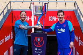 Ngôi sao Messi thay đổi diện mạo trước trận chung kết Copa del Rey