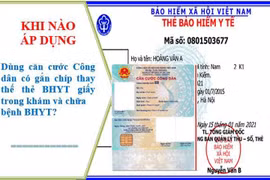 Người dân có thể sử dụng căn cước công dân có gắn chíp thay thẻ BHYT