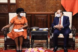 Chủ tịch nước Nguyễn Xuân Phúc tiếp bà Victoria Kwakwa, Phó Chủ tịch Ngân hàng Thế giới