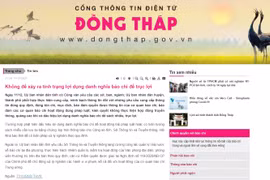 Đồng Tháp ra văn bản xử lý tình trạng lợi dụng danh nghĩa báo chí để trục lợi