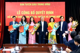 Ban Tuyên giáo Trung ương bổ nhiệm lãnh đạo cấp Vụ