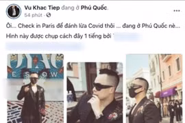 Vũ Khắc Tiệp check-in tại Phú Quốc thì xuất hiện ca dương tính Covid-19