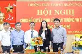 Tổng Biên tập Báo Quảng Ngãi được điều động giữ chức Phó Trưởng ban Thường trực Ban Tổ chức Tỉnh uỷ