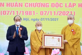 Giáo hội Phật giáo Việt Nam đón nhận Huân chương Độc lập hạng Nhất