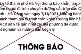 Hà Nội: Thông báo khẩn tìm người đi tàu Cát Linh - Hà Đông là sai sự thật