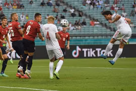 Đánh bại CH Czech 2-1, Đan Mạch vào bán kết Euro 2020