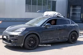Phát hiện Porsche Macan phiên bản chạy điện được chạy thử nghiệm trên đường phố