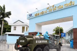 Phun khử khuẩn, tiêu độc Bệnh viện K cơ sở Tân Triều