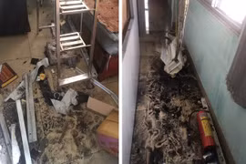 TP. HCM: Cứu 2 người mắc kẹt trong đám cháy do bất cẩn khi hàn xì