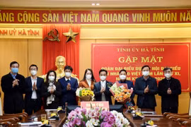 Gặp mặt đoàn đại biểu Hà Tĩnh dự Đại hội Hội Nhà báo Việt Nam lần thứ XI