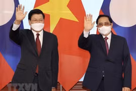 Thủ tướng Phạm Minh Chính hội kiến Tổng Bí thư, Chủ tịch nước Lào