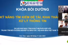 Hội nhà báo tỉnh Kon Tum mở hai lớp bồi dưỡng nghiệp vụ báo chí