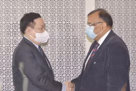 Chủ tịch Quốc hội Vương Đình Huệ tiếp Giám đốc điều hành Tập đoàn Dầu khí Quốc gia Ấn Độ