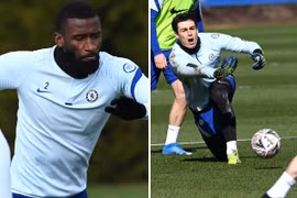 Trung vệ Rudiger ẩu đả với thủ thành Kepa trên sân tập Chelsea