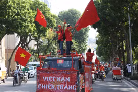Hà Nội rộn ràng trong ngày đội tuyển Việt Nam thi đấu với đội tuyển Malaysia