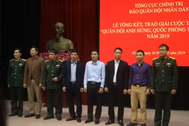 Báo Quân đội nhân dân trao giải cuộc thi viết Quân đội anh hùng, quốc phòng vững mạnh năm 2019