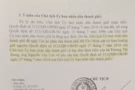 Chủ tịch UBND TP.HCM đề nghị Tòa án bác đơn khởi kiện của người dân
