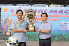 Khai mạc “Giải bóng đá học sinh THPT Hà Nội - Báo ANTĐ lần thứ XIX-2019 Cúp Number 1 Active”