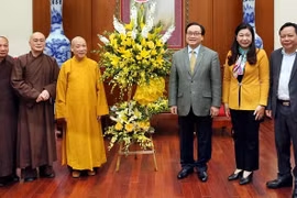 Giáo hội Phật giáo Việt Nam TP Hà Nội chúc Tết Lãnh đạo Thành phố