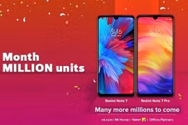 Redmi Note 7 và Note 7 Pro bán được 1 triệu chiếc trong 1 tháng tại Ấn Độ