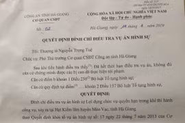 Hà Giang: Đình chỉ điều tra vụ án Nguyễn Viết Xuân và Hoàng Nam Khánh