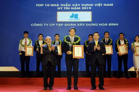 Tập đoàn Xây dựng Hòa Bình 3 năm liêp tiếp đạt Top 10 Nhà thầu Xây dựng uy tín