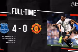 Thua đậm Everton, Manchester United gặp khó trong cuộc đua top 4