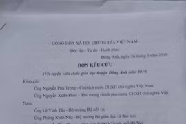 114 giáo viên hợp đồng huyện Đông Anh viết đơn kêu cứu